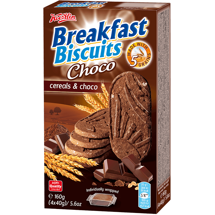 Breakfast biscuits - Cereals & Choco(''Biscotti da colazione – Cereali e cioccolato'')